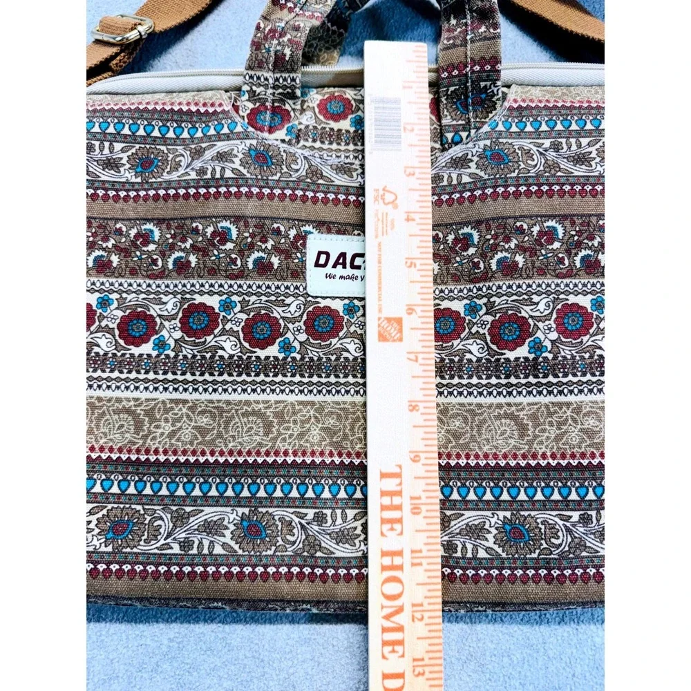 Dachee Laptop‎ Messenger Bag Womens 15.6 Inch Brown Boho Floral Tapestry Canvas